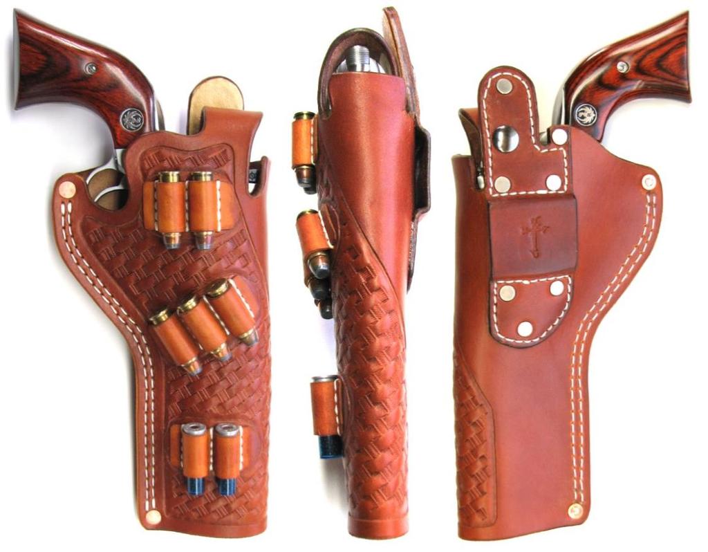 8 Holster pictured can be made to any barrel length TM 645 TM 645. Standard Hip Holster.