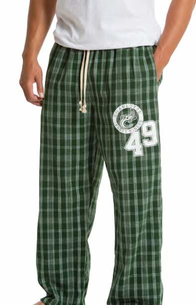 GRAPHIC: 8722 LL CLOUD 9 FLANNEL PANT STYLE#: 11533 Campus Plaid Flannel with Tri-Blend COLORS: Black/Grey,