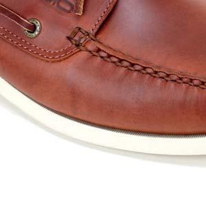 Anti-Slip tread Suede boat shoe with laces and eyelets
