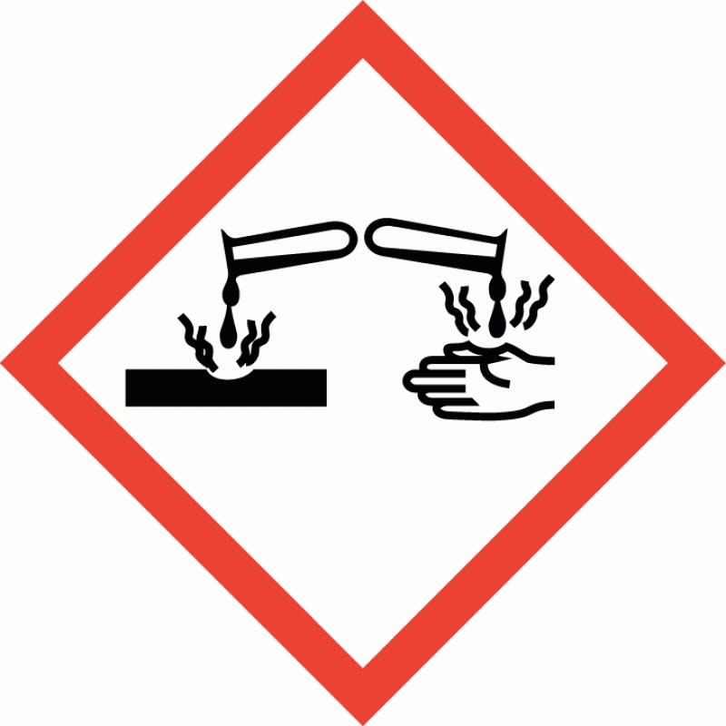 2.2. Label elements Pictogram Signal word Hazard statements Precautionary statements Danger H318 Causes serious eye damage. P102 Keep out of reach of children.