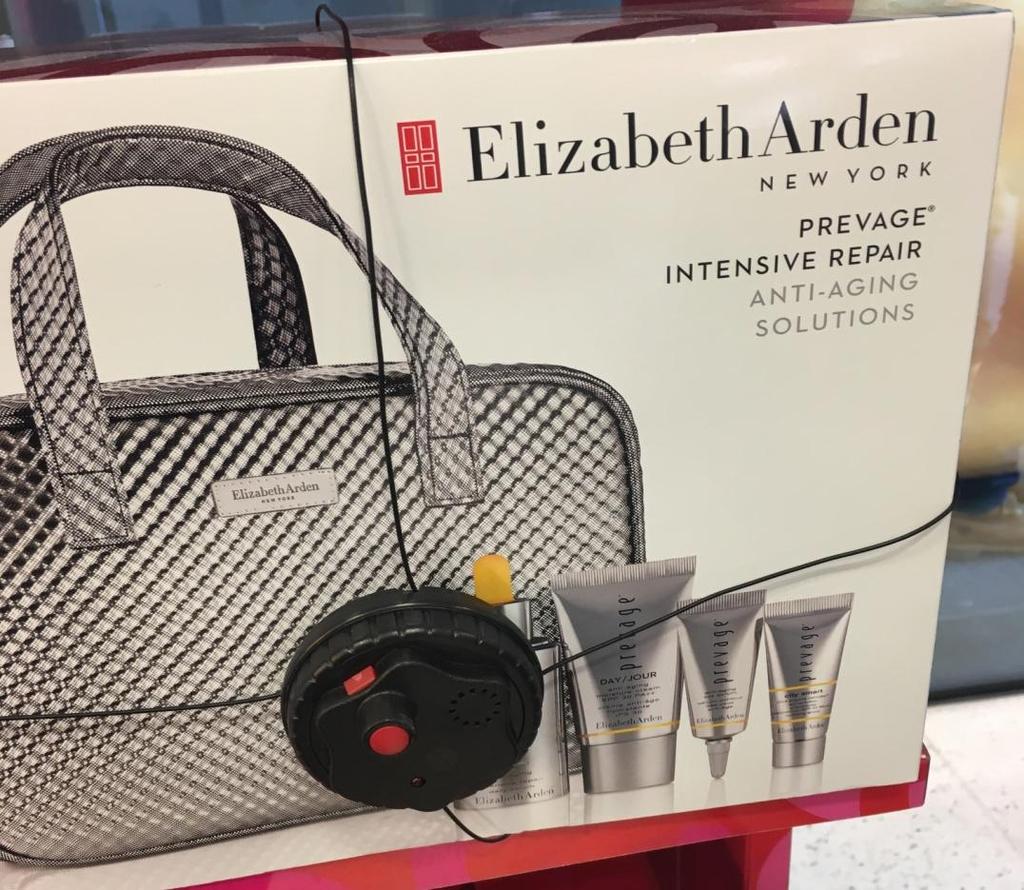 Elizabeth Arden 1. Elizabeth Arden Serum Set RRP 170 2. Large PU padded bag and three serums within the set are free. 3.
