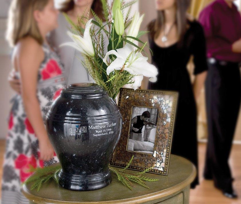 Marble Urns Handcrafted from solid natural marble* Distinct veining patterns in each urn Personalization