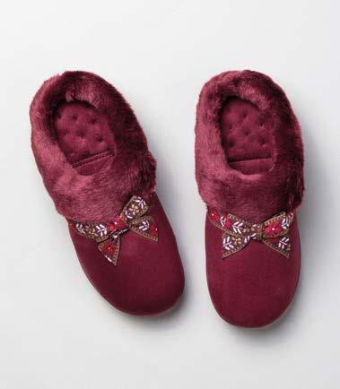 LADIES SLIPPERS 95559 SUEDETTE SWEPT BACK