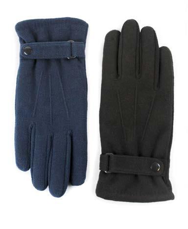 MENS GLOVES Invisible SmarTouch Tip 86199 WOVEN GLOVE WITH PU STRAP Invisible SmarTouch