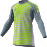 Printed stripes and corporate logo: Allows for ultimate comfort on inside of jersey Graphic on chest: Bold graphic to enable goalkeepers to standout on the field of play Innovative super stretchy