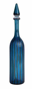 Lot 268 Venini blue and red decanter, with original Venini