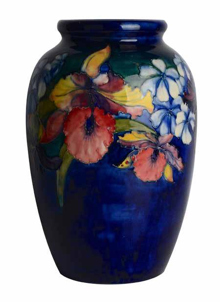 Lot 272 Moorcroft orchid and spring flowers