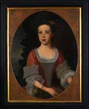 Lot 576 Continental School, Portrait of a girl with