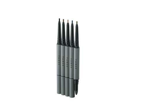 THREE CAPTIVATING PERFORMANCE FLUID EYE LINER THREE Captivating Performance Fluid Eye Liner 3 shades 3,300 yen each (excluding tax) Eye liner that lets you draw lines as intended with a rich, fluid
