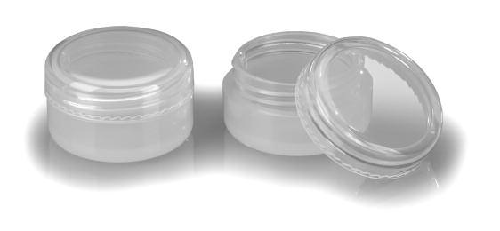 3 gram black PE hinged jar packed in bulk specific requirements.