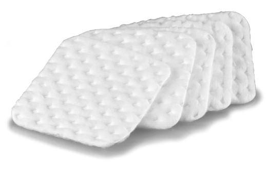minimum/sold in full cases only Cotton & Non-Woven Skin Care Supplies : 99002 textured cotton square pad