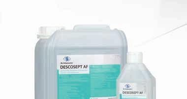 Thanks to its innovative SLT booster technology, DESCOSEPT forte also ensures an efficient disinfection in cases of high organic soiling (dirty conditions).