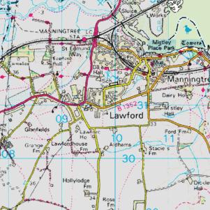 48 1 8 Essex Colchester Lawford Chelmsford WAY 1 Youth El Sub Sta SPRINGBANK 0 200 m Fig 1 Site location.