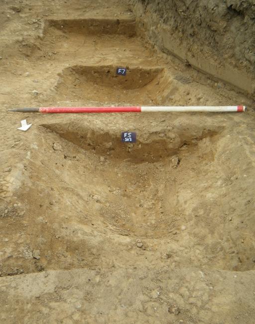Trench 34: summary T34 on the southern side of Field 2 contained no archaeological features. Field 3 Trench 35: summary T35, on the northern edge of Field 3, contained field boundary ditch F8.