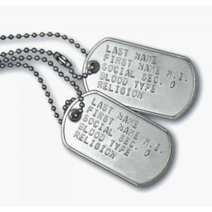 ID TAGS & GLASSES Soldiers will wear identification tags at all times while on duty in uniform unless otherwise directed by the commander.