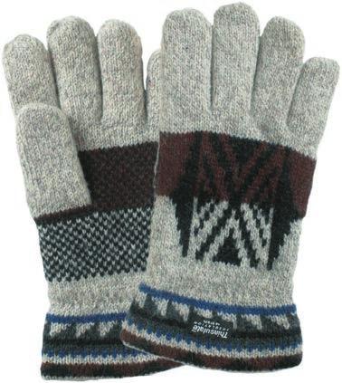 Unisex S, M, L 42160-40 Ragg wool glove, grain goatskin
