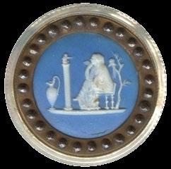 Beechey, 1799 via Wikimedia Commons The collaboration of Josiah Wedgwood and British engineer and manufacturer Matthew Boulton gave us some of the most sought-after buttons ever made.