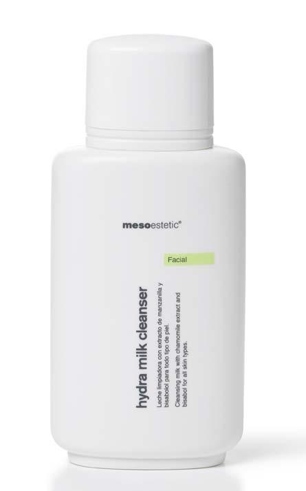 CosMedics facial line HYDRA MILK CLEANSER Gently cleanses the skin while maintaining the physiological