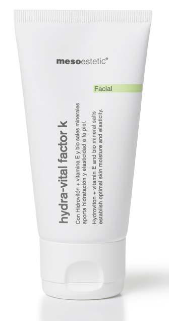 CosMedics facial line HYDRA-VITAL FACTOR K Hydronutritive cream that maintains skin smoothness and elasticity.
