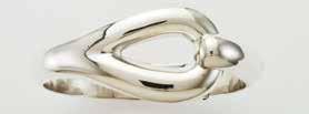 STERLING SILVER CUFF BANGLE WITH