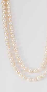 DOUBLE-STRAND PEARL NECKLACE WITH 18K