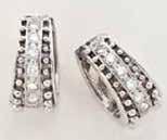 Estate Jewelry - one of a kind pieces FULL VIEW DIAMOND EARRINGS 14 kt.