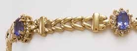 #8000 #7768 Estate Jewelry - one of a kind pieces 2 CT TW DIAMOND BRACELET 14K. 7 1/2 INCHES.