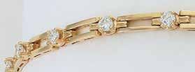 $3,739 1,495 4 CT DIAMOND BRACELET Like an identity bracelet for a jewel of a lady. 4 carats.