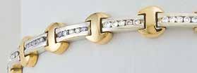 #2022 #6243 3 CT DIAMOND BRACELET Not your mother s tennis bracelet. These stones are specially channel set in 14 kt. Gold. $6,239 2,495 #6240 #6283 6 CT TW DIAMOND BRACELET 14K.
