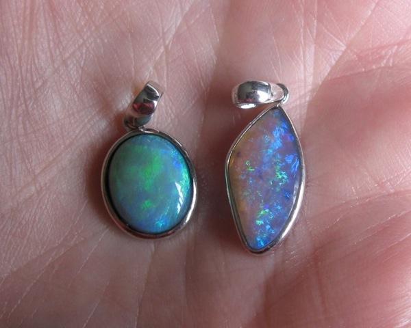 27. $175 each IMG_0795 Solid Opal Pendants set in sterling