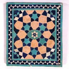 24%BP*) 20 Timurid tile panel Central Asia, 18th/19th Century