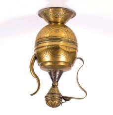 229 Brass and copper ewer African Nupe with Islamic