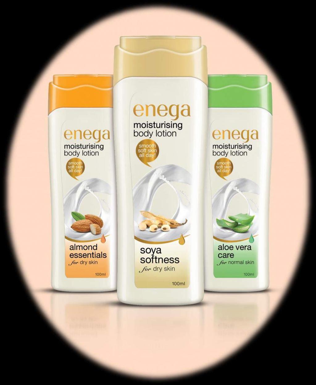 Enega Body Lotion Enriched with pure herbal ingredients.