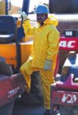 Rainwear Sprinkler Super Economy Suits 100% unsupported yellow PVC material with an embossed finish 0.