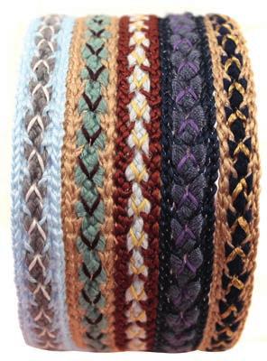 Smooth Headbands Crochet headbands single-braided Bright flower design (6 pcs assorted) 13063