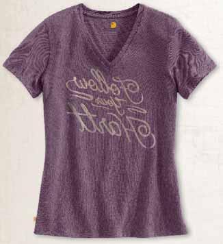 stripe 102597-103/Natural/Peach Parfait stripe Wellton Short-Sleeve V-Neck Graphic T-Shirt 102468 RELAXED FIT 5-ounce, 100% cotton slub jersey