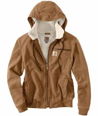 Rose/Birch sherpa lining Weathered Duck Wildwood Vest 102253 12-ounce, 100% cotton weathered duck Sherpa lining Zip front