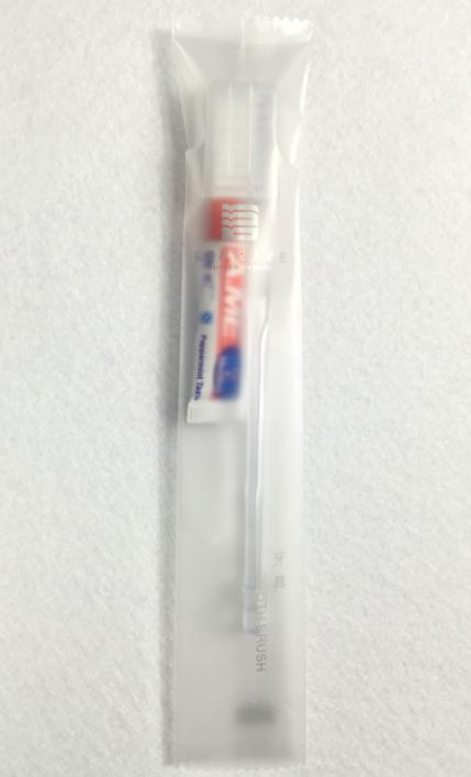DT01FP Dental kit in transparent Matt PP flow-pack,
