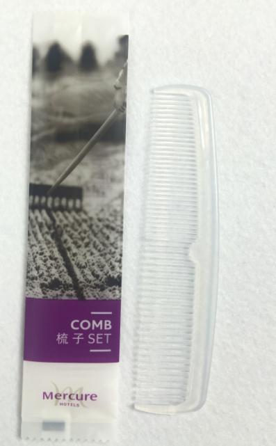 8 cm CB02FP White de luxe comb printed on
