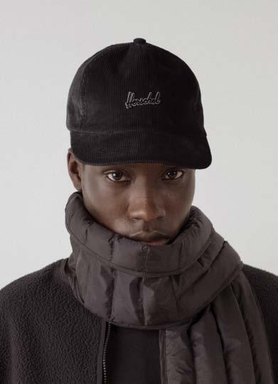 CORDUROY Drawing inspiration from casual vintage caps, the Corduroy Collection features select headwear styles built with a wide-wale cotton corduroy and tonal details.