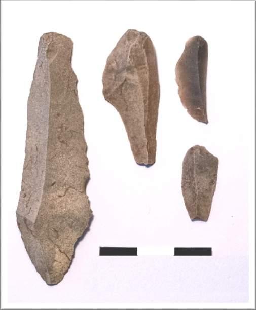 Knut Helskog, Svein Indrelid, and Egil Mikkelsen s classification system of knapped lithic artefacts distinguishes between primary artefacts and secondary flaking retouched artefacts (1972: 12).