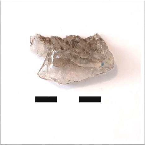 Production sequence Figure 21: Refit W6. Measuring scale 3 cm The macro flake 743 is knapped off the macro flake 413. They were found in 49x-99yD and 49x-100yA.