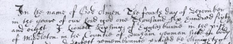 Ann Kipling died in 1686. It s not clear if this is Lionel widow or the wife of his nephew. Burials, Teesdale District - Record Number: 244414.