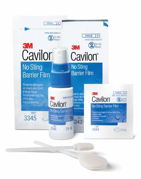 First to market. Only one of its kind. 3M Cavilon No Sting Barrier Film is the original and only terpolymer-based alcohol-free barrier film * that helps prevent skin damage before it occurs.
