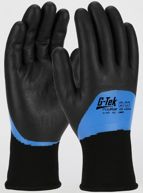 - 2XL HI-VIS ACRYLIC TERRY GLOVE HI-VIS SEAMLESS KNIT ACRYLIC TERRY GLOVE WITH LATEX COATED CRINKLE GRIP ON PALM & FINGERS Acrylic gloves provide economical cold weather protection Latex Crinkle