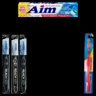67 Crystal Clean Medium, Crystal Clean Soft H B A - Toothpaste Aim Cavity
