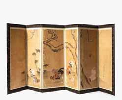 186 248 A Chinese wood four-leaf screen Circa 1900 Each leaf openworked with decorative geometrical patterns. H. 200 x W.