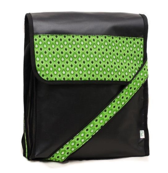 The outside of the bags are black and the inside of the bags will show the colour and patterns of the billboards that they are made from. A variety of shweshwe colours and patterns are available.