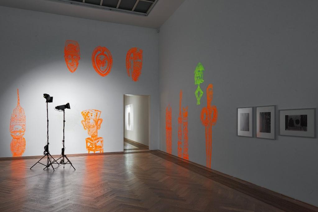 Cécile Hummel, Installationsansicht, Distant Glance, 2017, Exposed Exhibitions Fotoarchiv der Kunsthalle Basel, Kunsthalle Basel, 2017.