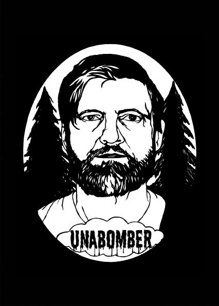 Unabomber, 2010 Black cutting on
